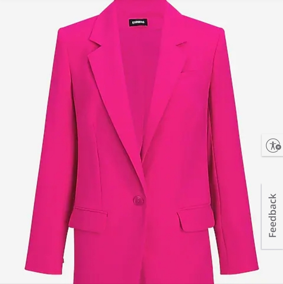 Express Light Purple Blazer With Waist Adjustment - Picture 2 of 7